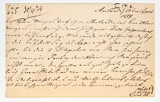 Old handwritten letter