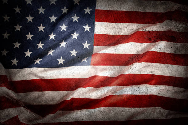 istock Grunge American flag 1815036469