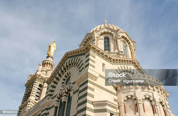 Foto de Notredame De La Garde Em Marselha Basílica De França e mais fotos de stock de Basílica