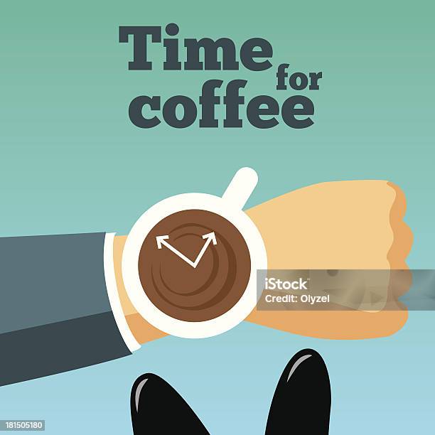 Tempo Di Caffè Illustrazione Vettoriale - Immagini vettoriali stock e altre immagini di Adulto - Adulto, Caffeina, Caffè - Bevanda