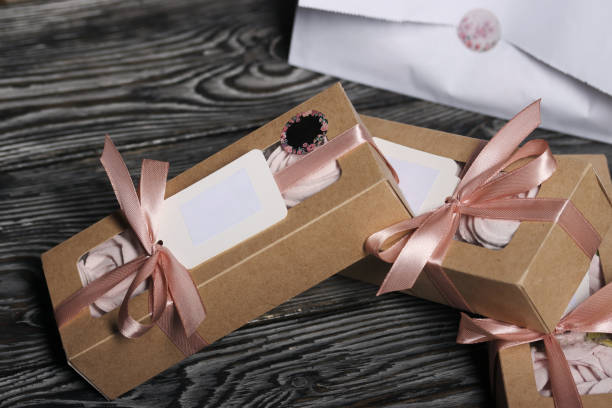istock Three boxes of homemade zephyr. Zephyr flowers. 1815063440