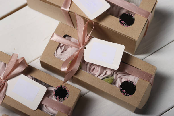 istock Three boxes of homemade marshmallows. 1815067763