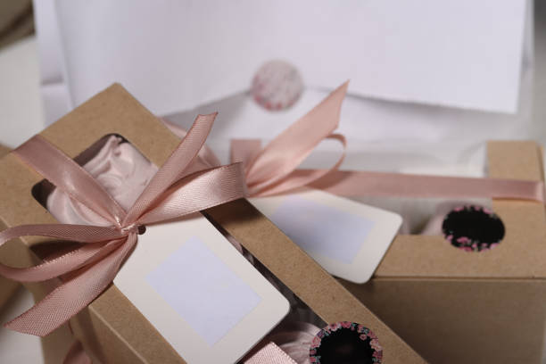 istock Zephyr flowers. Boxes of homemade zephyr. 1815073657