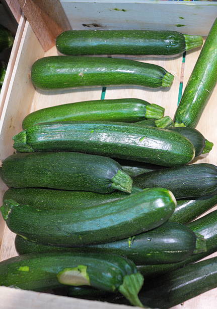 istock Green zucchini courgette  in the supermarket 181508812