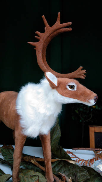 istock Stuffed toy reindeer,  Christmas decorations. 1815100619