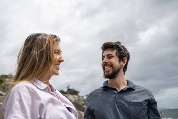 istock A happy couple at a natural stone viewpoint 1815103827