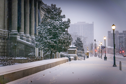 McGill University Campus Montreal Canada in Winter