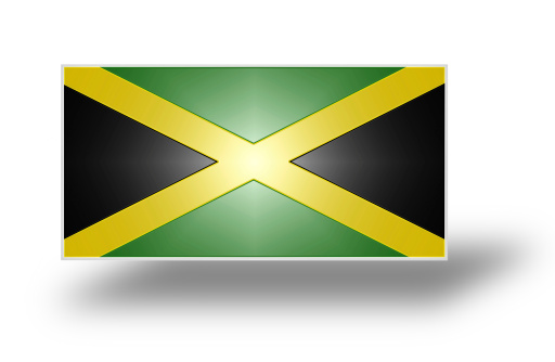 National flag and civil ensign of Jamaica (stylized I).