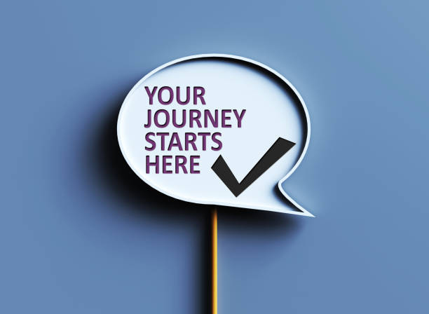 istock Your Journey Starts Here sign 1815151088