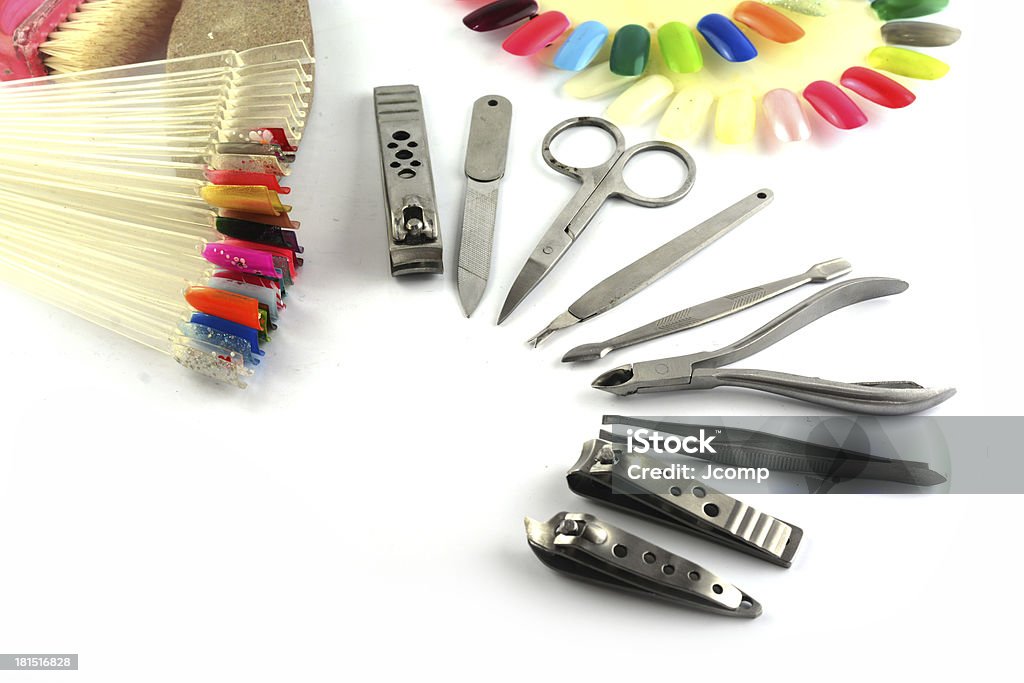 Conjunto de ferramentas de manicure - Royalty-free Acessório Foto de stock