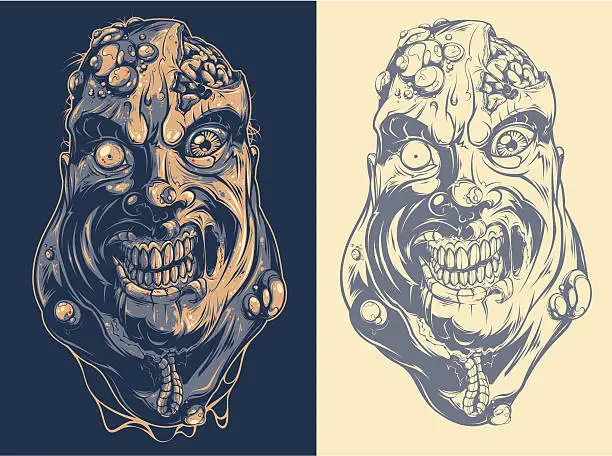 Vector illustration of Fat Zombie