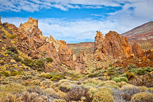 istock Volcanic lava landscape on Teide, Tenerife, Spain. 181518045