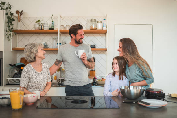 istock Family Waffle Time in Domestic Kitchen 1815183127