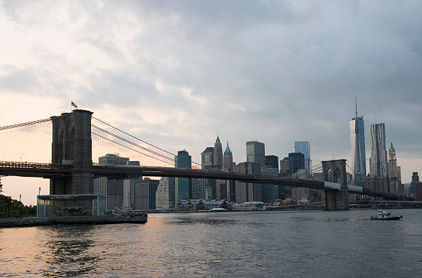 istock Brooklyn Bridge and Lower Manhattan at dusk, New York 181520354
