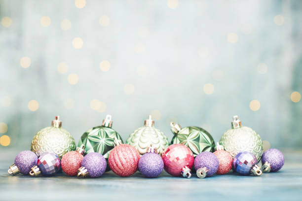 istock Christmas background with an assortment of Christmas decorations 1815228687