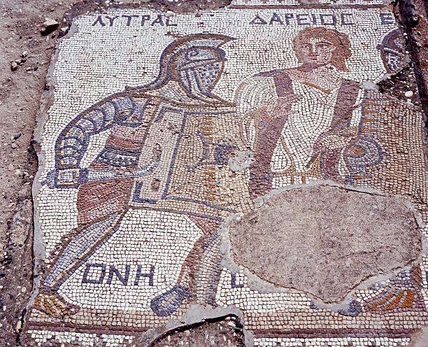 istock Gladiator mosaic, Kourion, Cyprus. 181522981