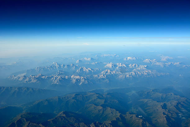 istock Aerial view of mountains and landscape 181525059
