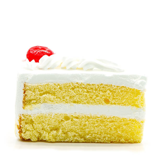 cake slice isolated stock photo