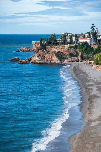 Panoramic Aerial View of Nayarit Beach Rincon de Guayabitos, Mexico.