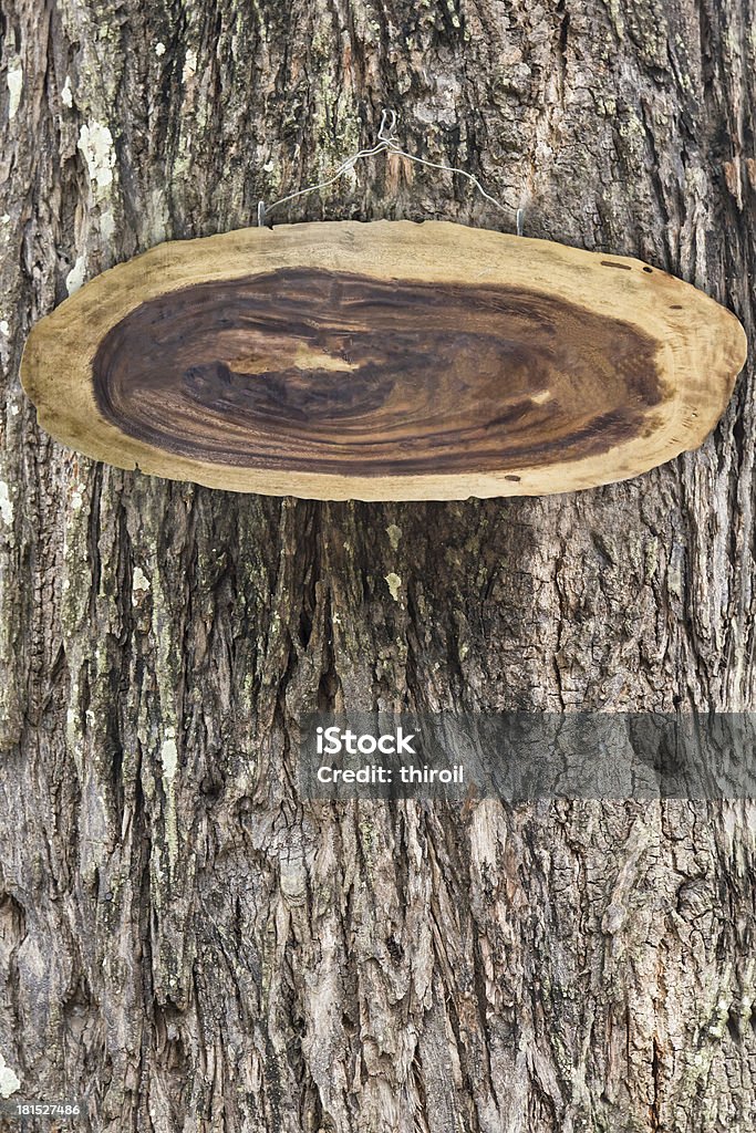 Placa de madeira com fundo de madeira de pele. - Foto de stock de Antigo royalty-free