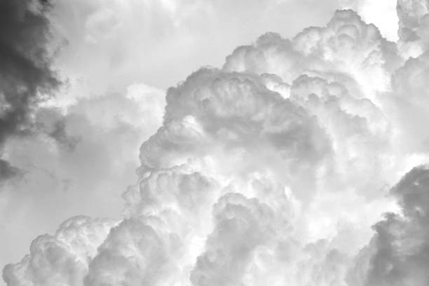 istock Black and white landscape. Mesmerizing contrasting clouds. 1815276632