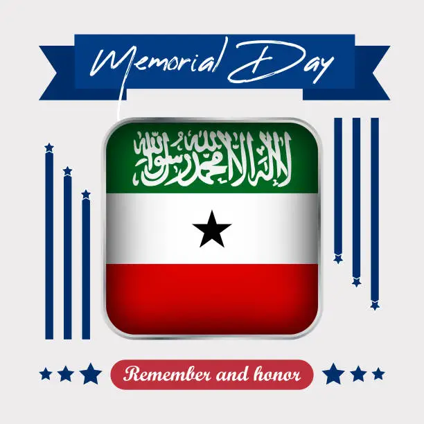 Vector illustration of Somaliland Memorial Day Vector Illustration