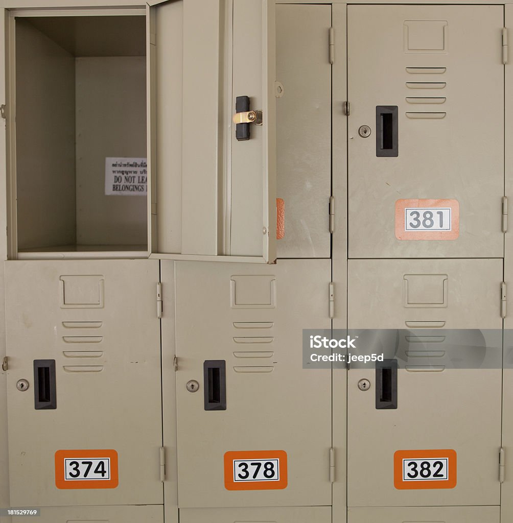 Beige Locker Graphics Beige Lockers Stock Photo - Download Image Now - Beige, Closed, Group ...