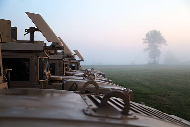 Military convoy Military convoy in the morning military deployment photos stock pictures, royalty-free photos & images