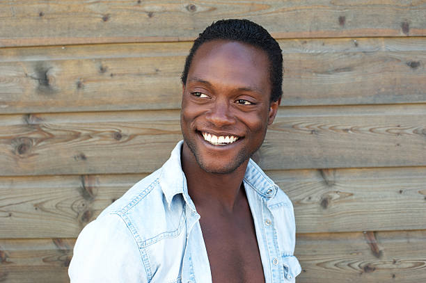 istock Portrait of an attractive black man with happy expression 181530883