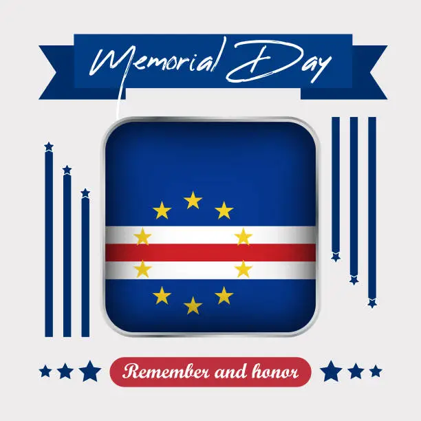 Vector illustration of Cape Verde Memorial Day Vector Illustration