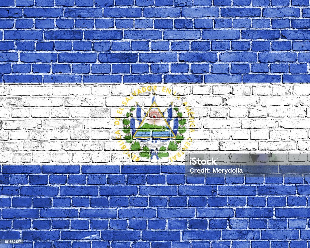 Grunge El Salvadorflag - Foto stock royalty-free di America del Nord