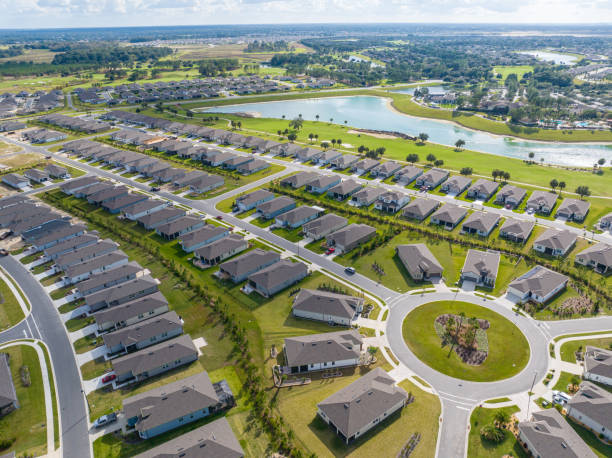 istock New Homes in Florida Retirement Community - Drone View 1815323110