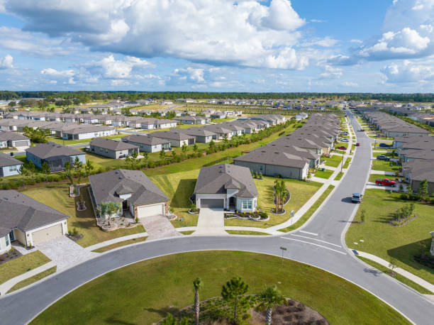 istock New Homes in Florida Retirement Community - Drone View 1815323118