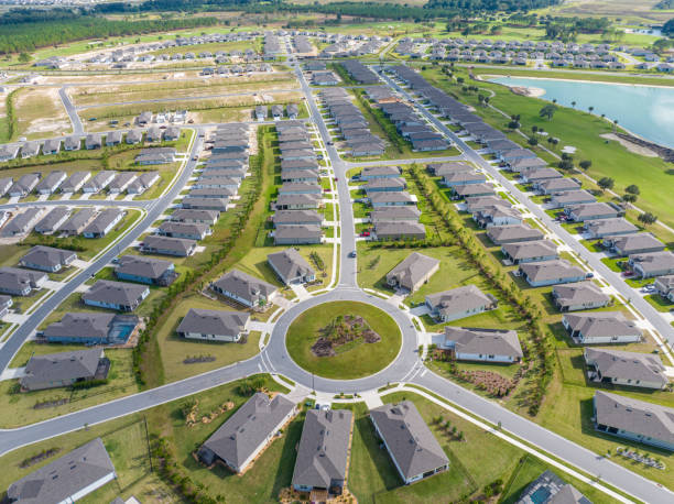 istock New Homes in Florida Retirement Community - Drone View 1815323142