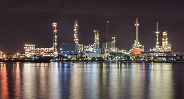 istock cargo boat with pipeline factory industrial 181532635