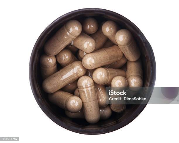 Foto de Detalhe De Pílulas Isoladas e mais fotos de stock de Antibiotico - Antibiotico, Branco, Comprimido