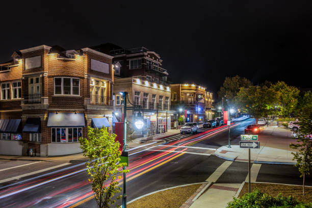 istock Fayetteville, Arkansas Downtown at Night 1815327845