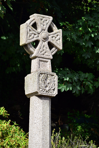 This medieval Celtic cross adorns the grave site of an important figure in Limerick's history.