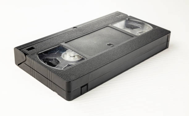 istock An old VHS videotape on a white background, top view. 1815369639