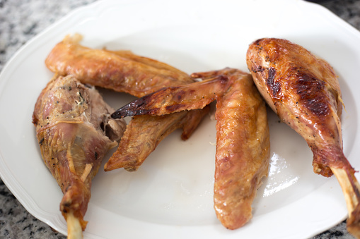 Turkey Legs and Wings on Platter