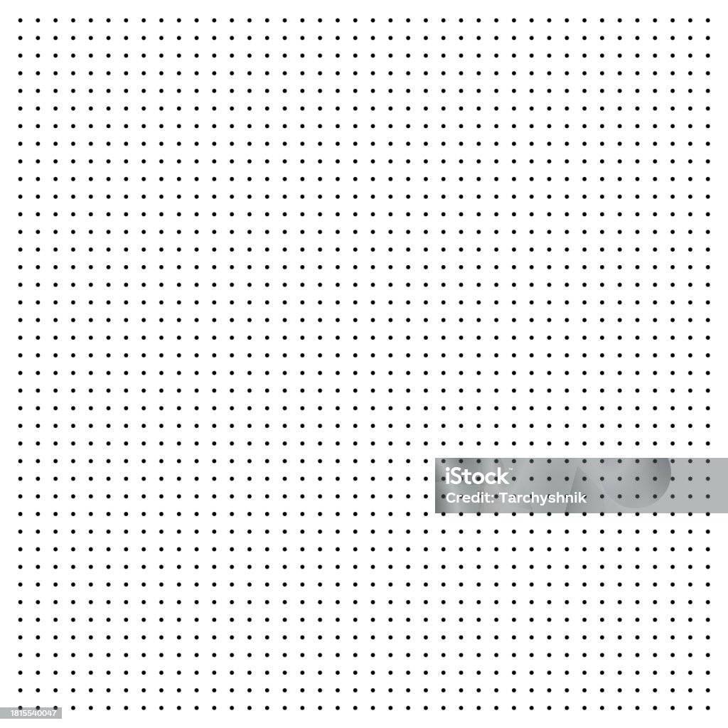 Vector Paper Dots Dotted Graph Paper With Grid Polka Dot Pattern Geometric Texture For ...