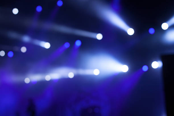 istock Blue Stage Lights, light show at the Concert 181557455