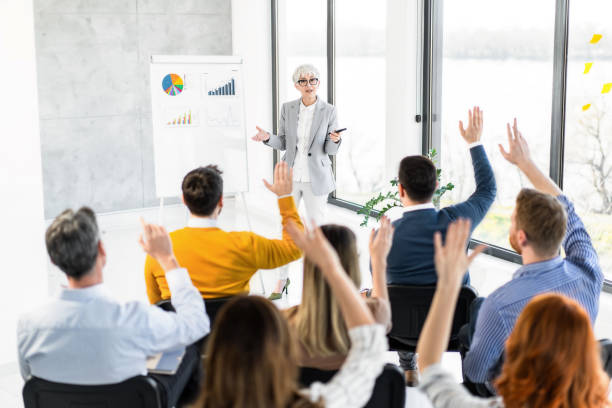 istock Female CEO leading an engaging seminar. 1815645715