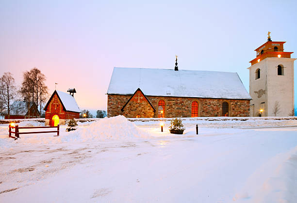 Church Village of Gammelstad stock photo