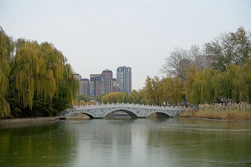 Beijing still have a lot of structures from emperors era. It can be archway, water channel or artificial lakes.
