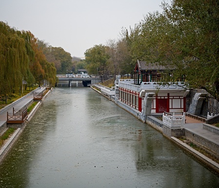 Beijing still have a lot of structures from emperors era. It can be archway, water channel or artificial lakes.