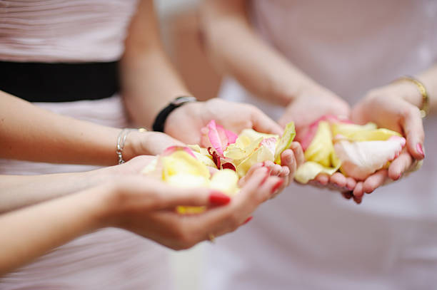 Romantic Rose in bride's hand