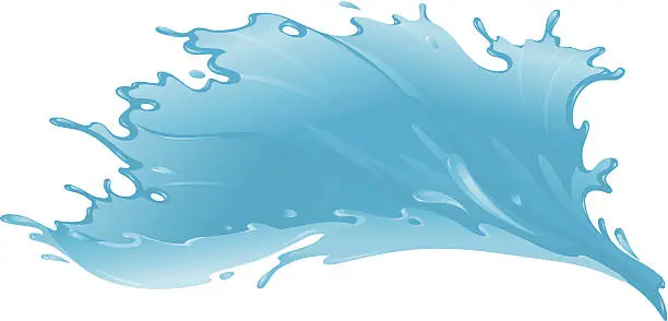 Vector illustration of Water Splash Form