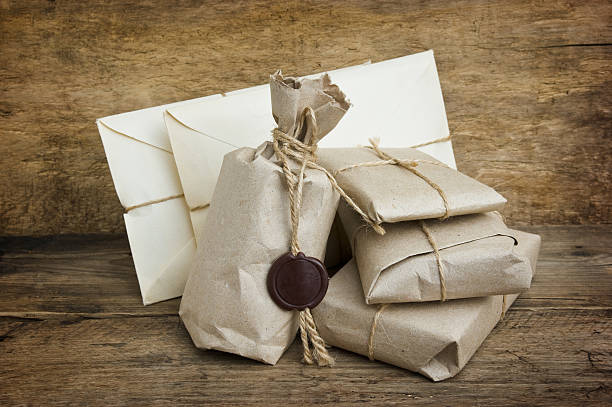 istock Postage on the background of an old board 181571305