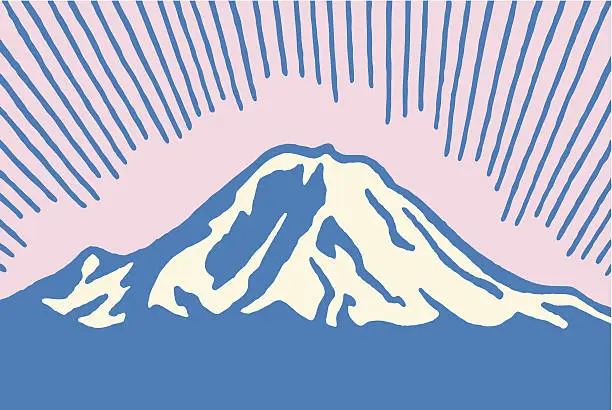 Vector illustration of Mountain